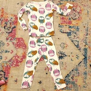 Carter's owl pajama set